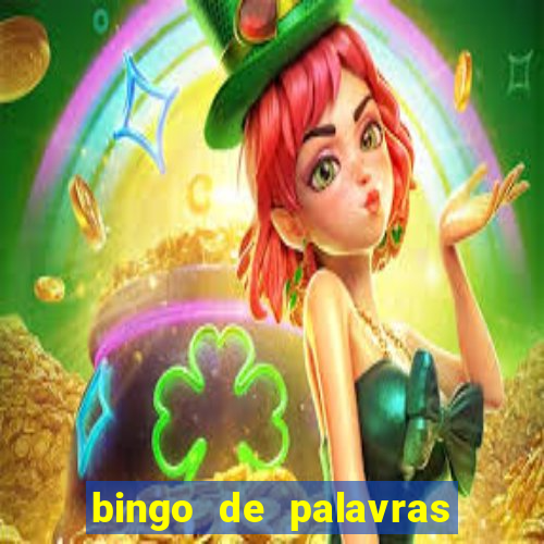 bingo de palavras 3 ano